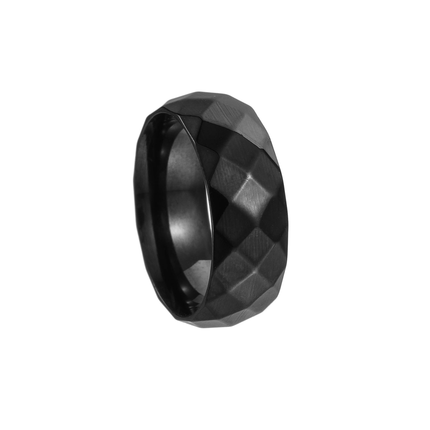Men's Face Wide Diamond Surface Wedding Electroplating Rings
