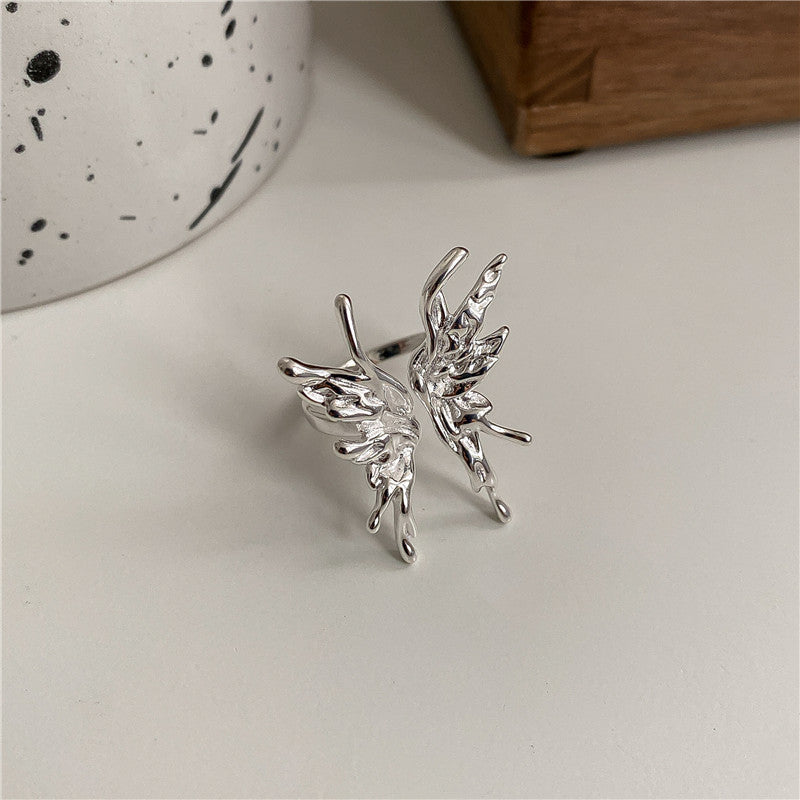 Liquid Biochemical Butterfly Sterling Sier Exquisite Rings