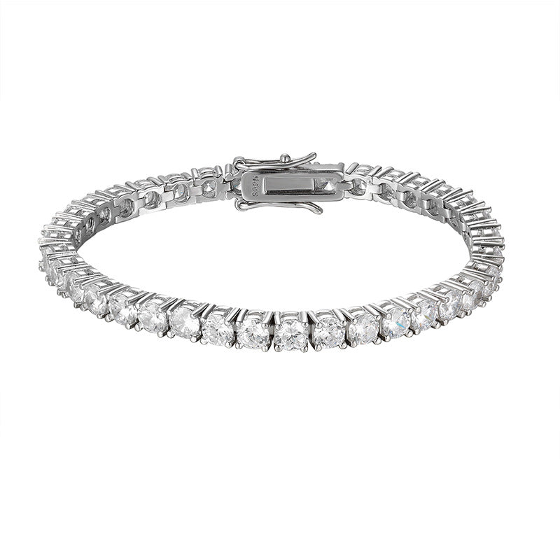 Carbon Diamond Hip Hop Einfache und elegante Paararmbänder