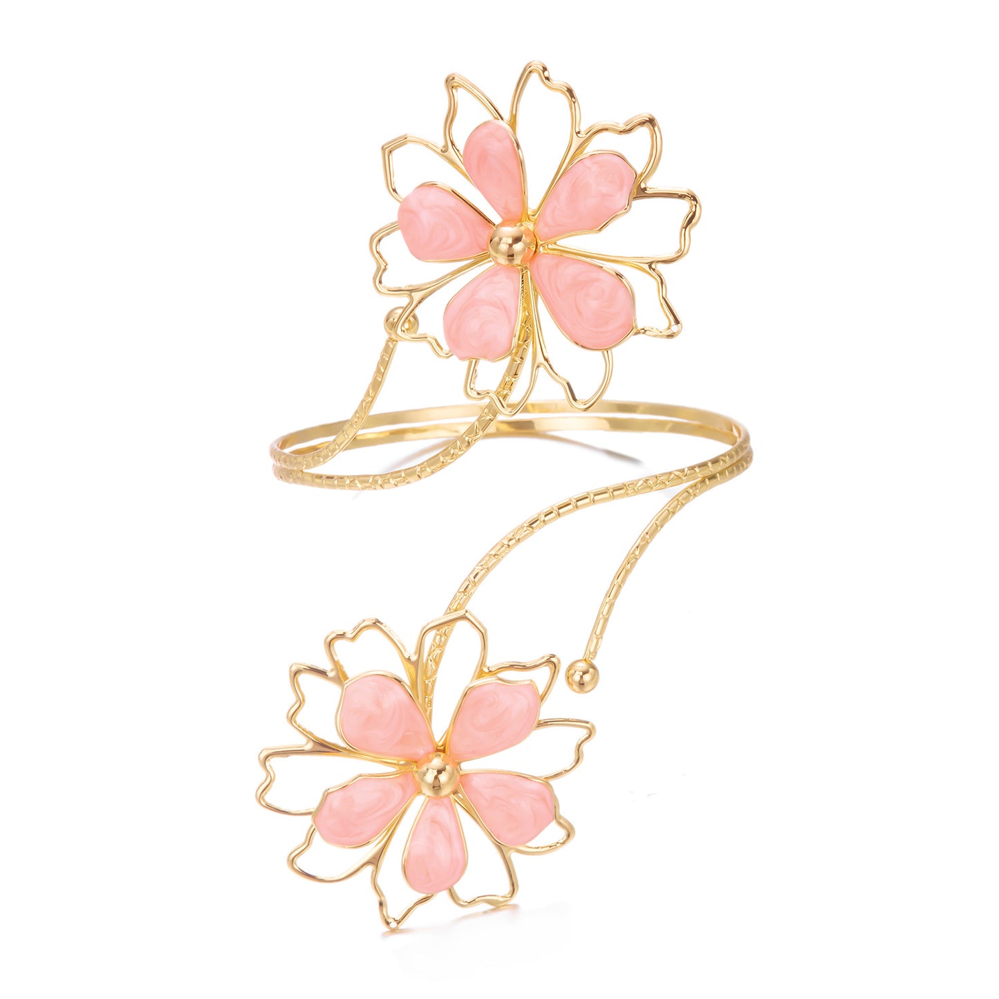 Hollow Three-dimensional Flower Niche Glaze Flowers Bracelet