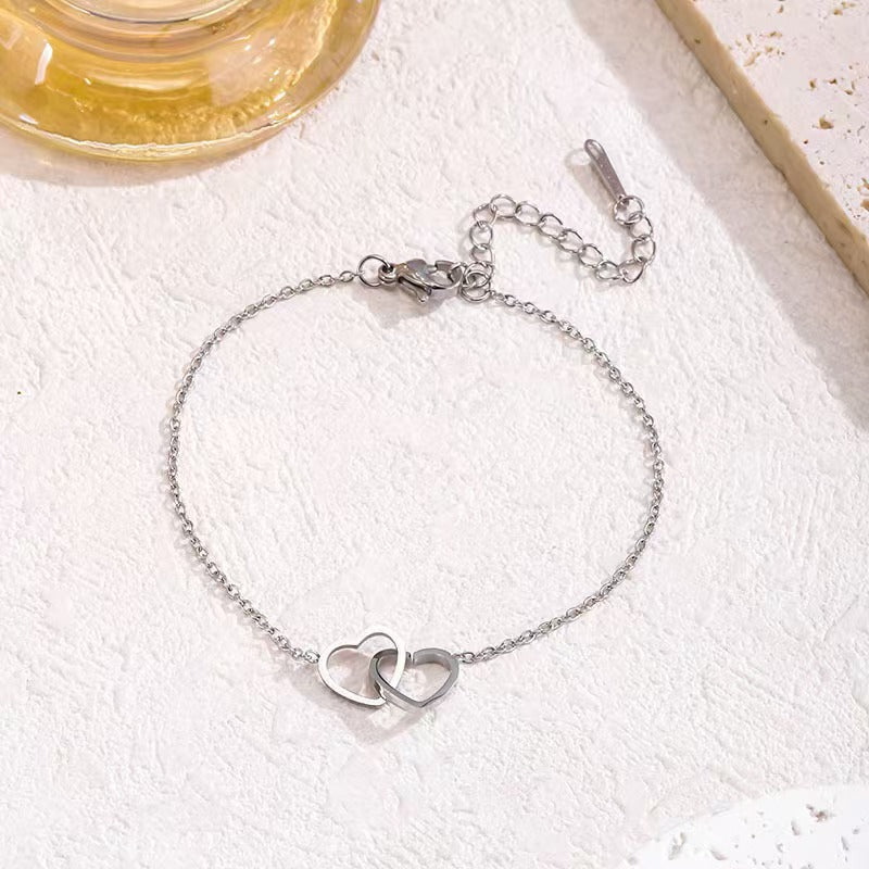 Titanium Steel Fashion Love Stainless Does Necklaces