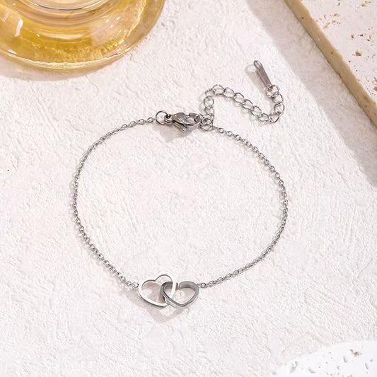 Titanium Steel Fashion Love Stainless Does Necklaces