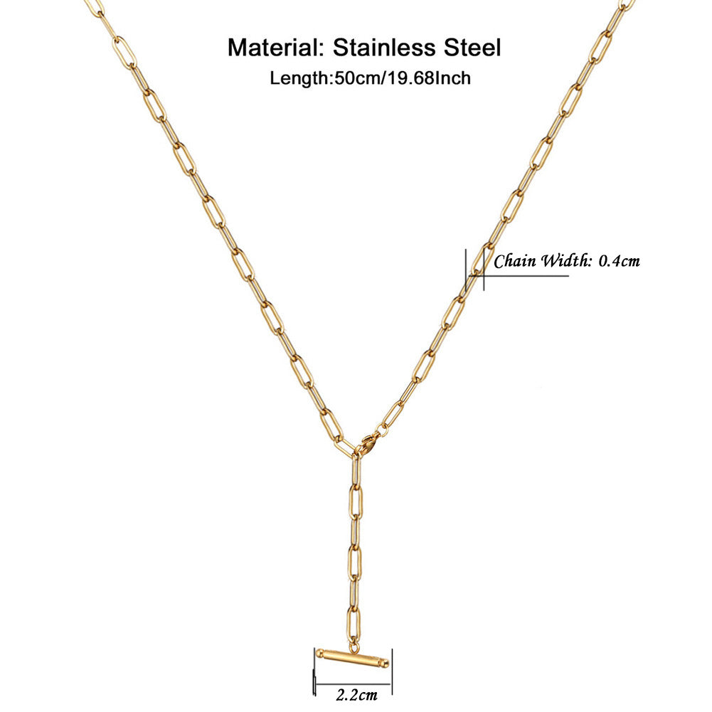 Hip Hop Fashion Punk Stainless Steel Jewelry Set
