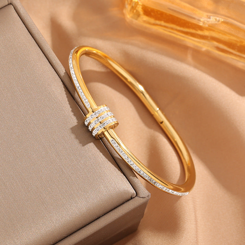 Waist Titanium Steel Rose Gold Simple Bracelet