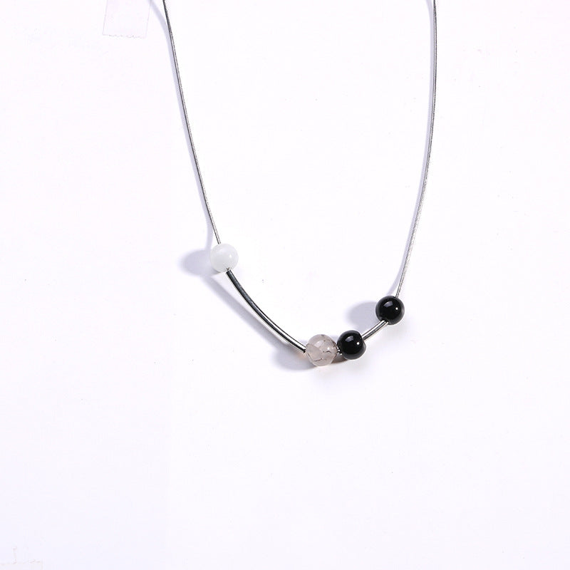 Women's Style Fashion Retro Hip Hop Opal Ink Necklaces