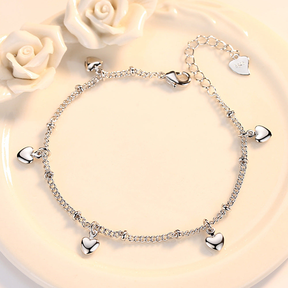 Handschmuck für Damen, kreative Mode, Herz-zu-Herz-Strass-Armbänder