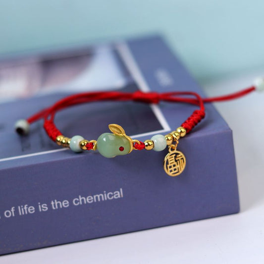 Zodiac Hare Life Bunny Red Rope Bracelets