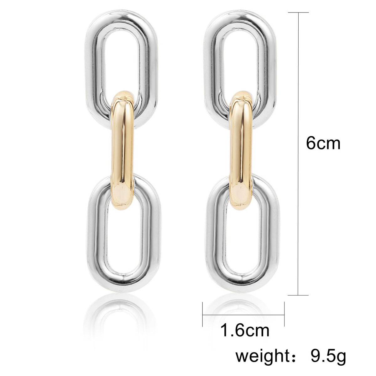 Fashion Exaggerated Trend Cold Style Metal Earrings