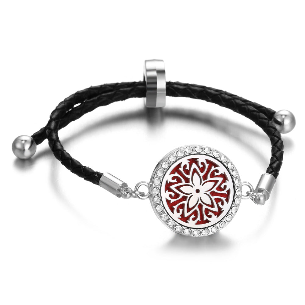 Leather Thread Perfume Diffuser Summer Braid Bracelet
