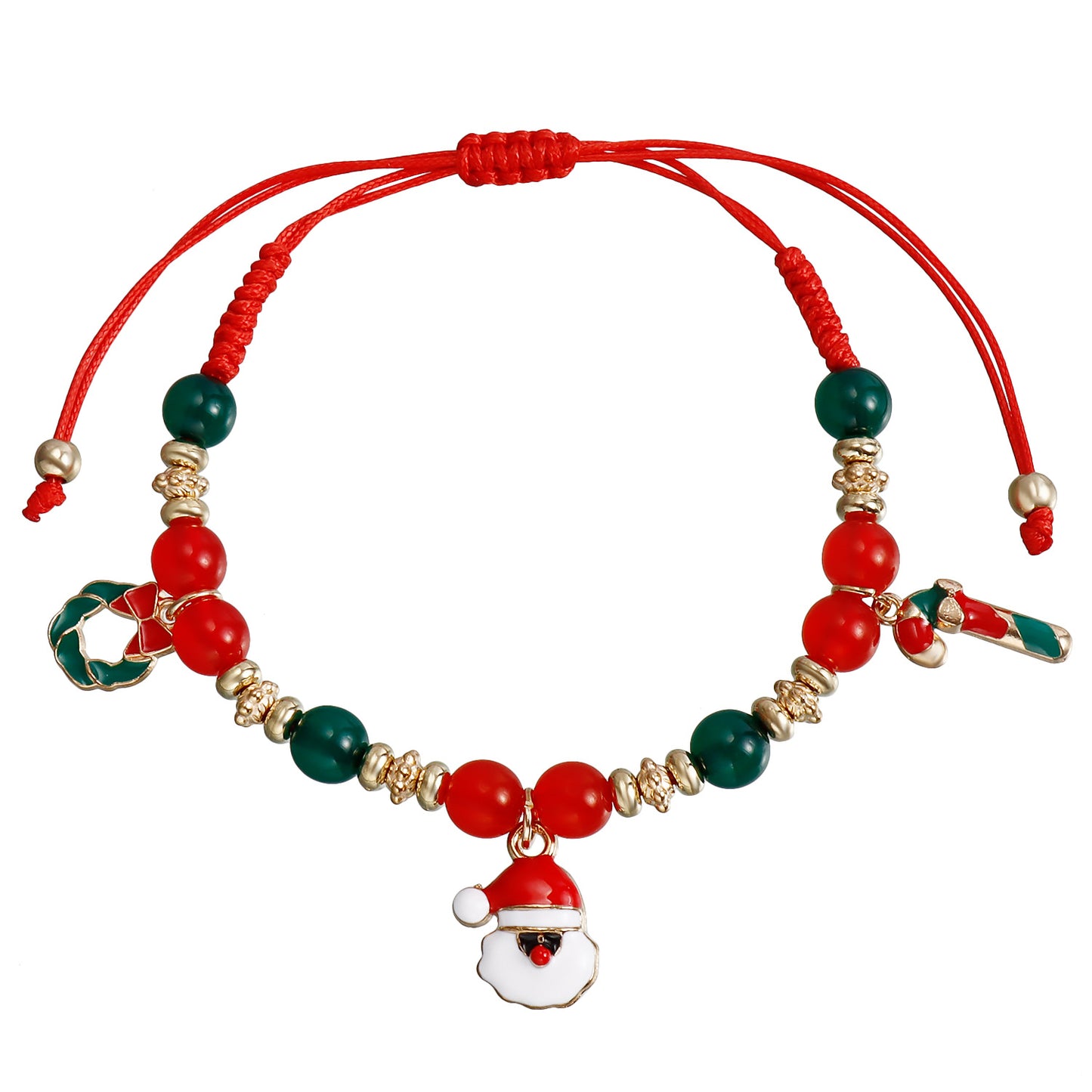 Ensemble de perles tissées à la main, ornement de noël, Bracelets bonhomme de neige et élan