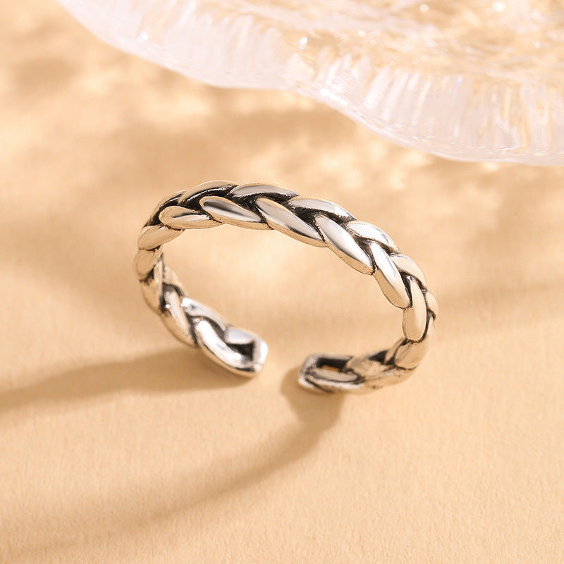 Women's Sterling Sier Vintage Prime Light Luxury High-grade Ring