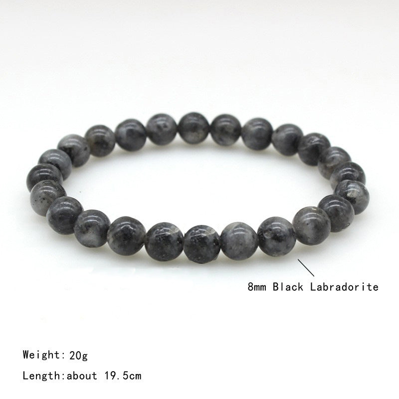 Women's & Men's Frosted Natural Stone Volcanic Rock Tigereye And Bracelets