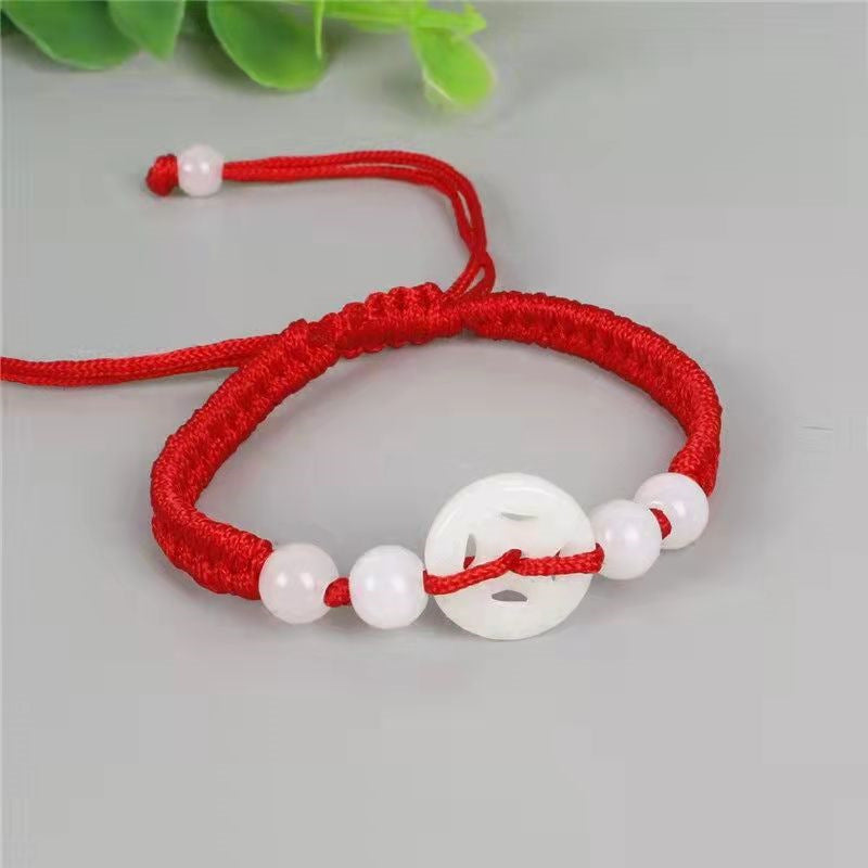 Red Rope Braid Jade Multiple Options Bracelets