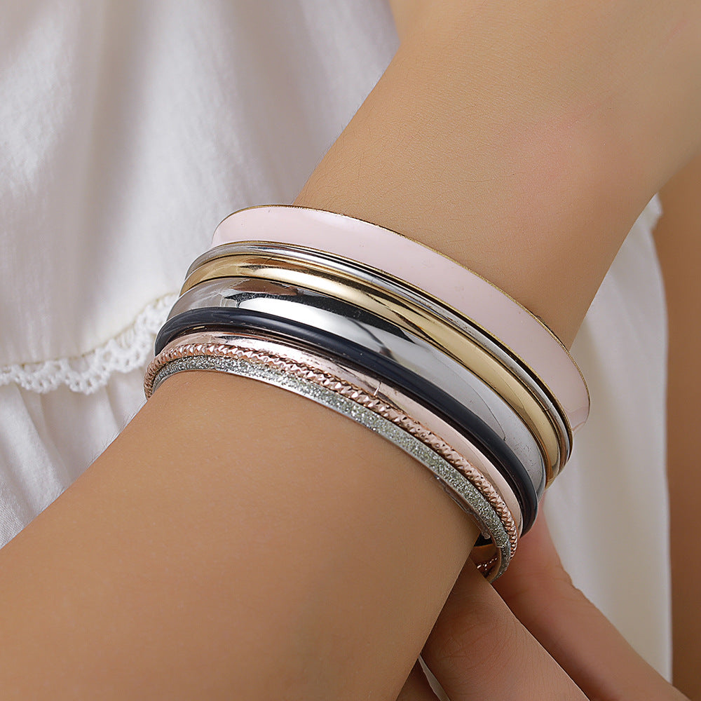 Creative Personality Exaggerated Metal Dripping Female Trend Bracelets