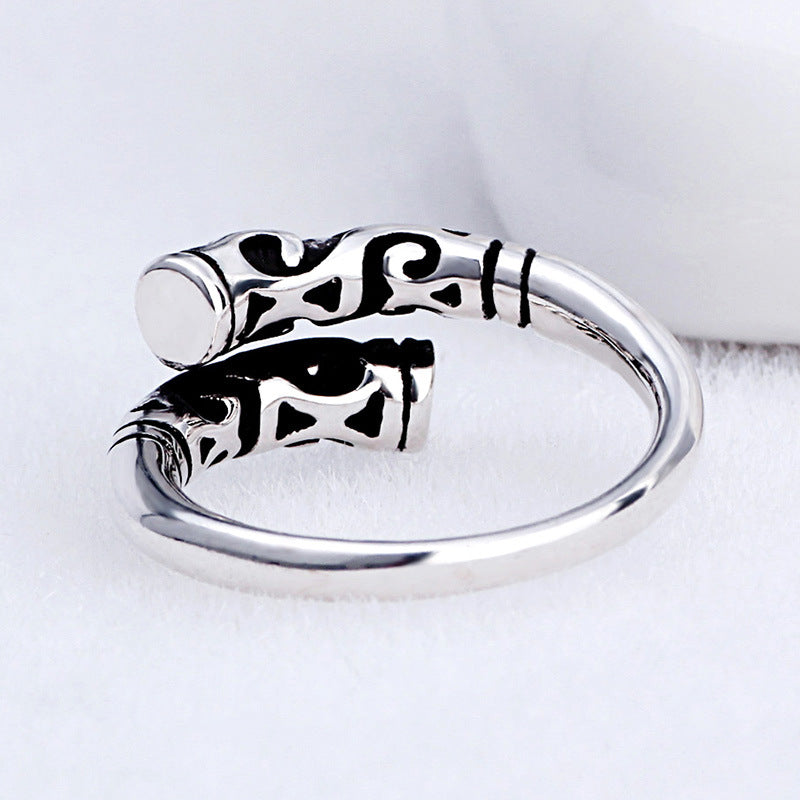 Women's & Men's Sier Plated Index Finger Open Of Ring
