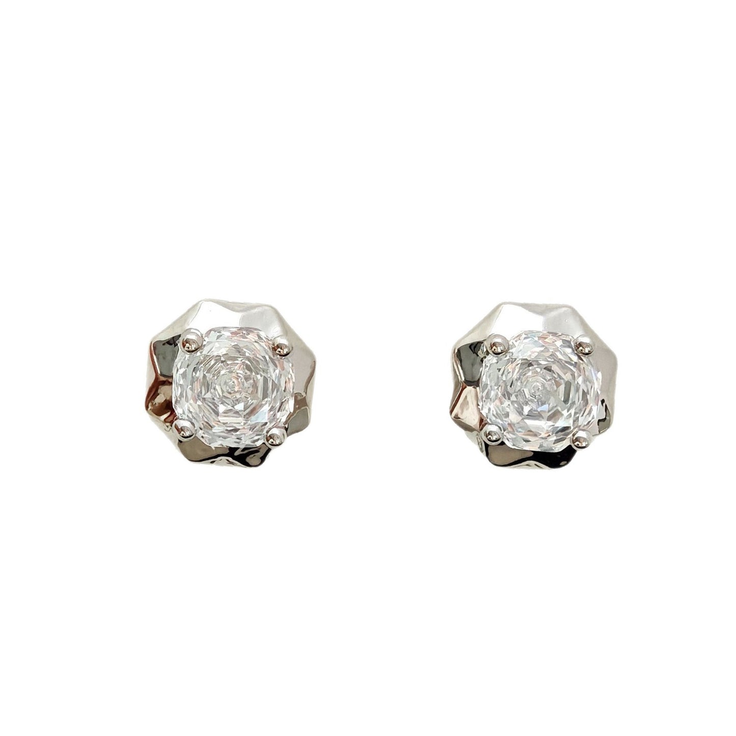 Women's Versatile Zircon Light Luxury Simple Casual Earrings