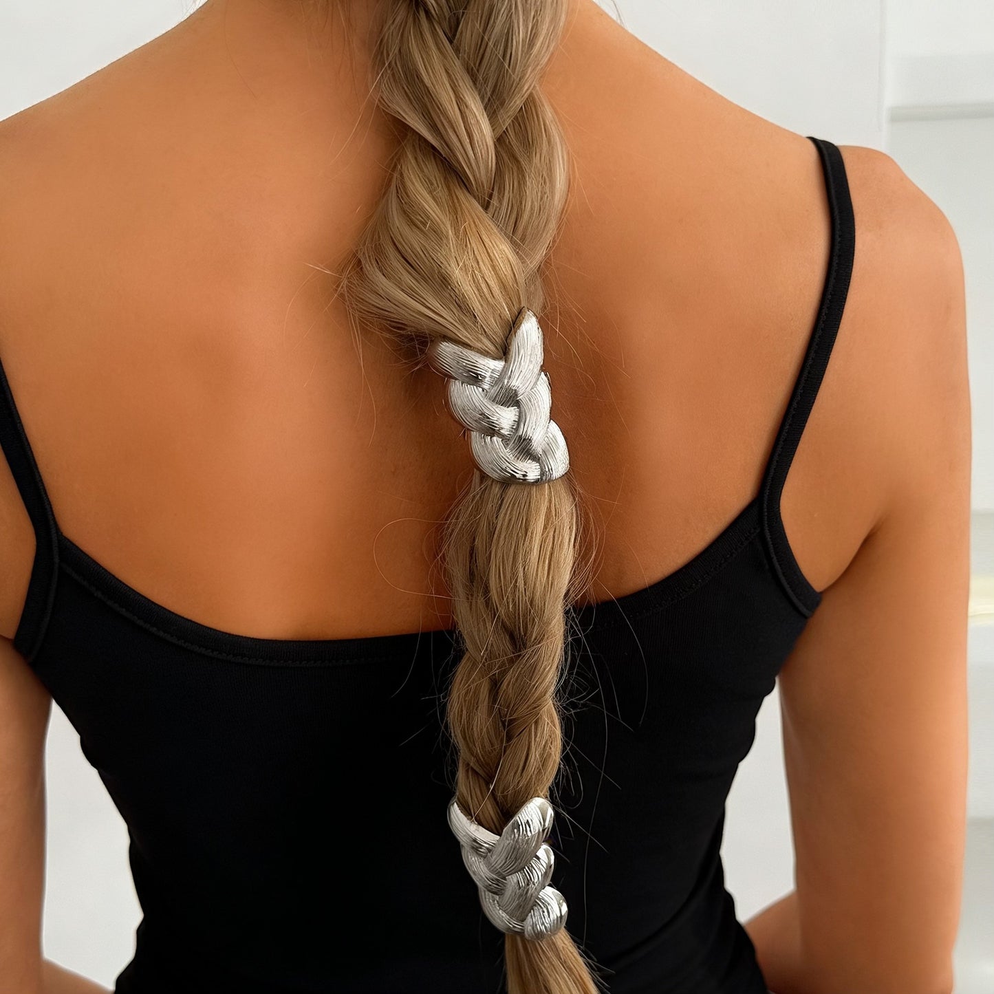 Simple Elegant Hair Light Luxury Minority Twist Braid Necklace