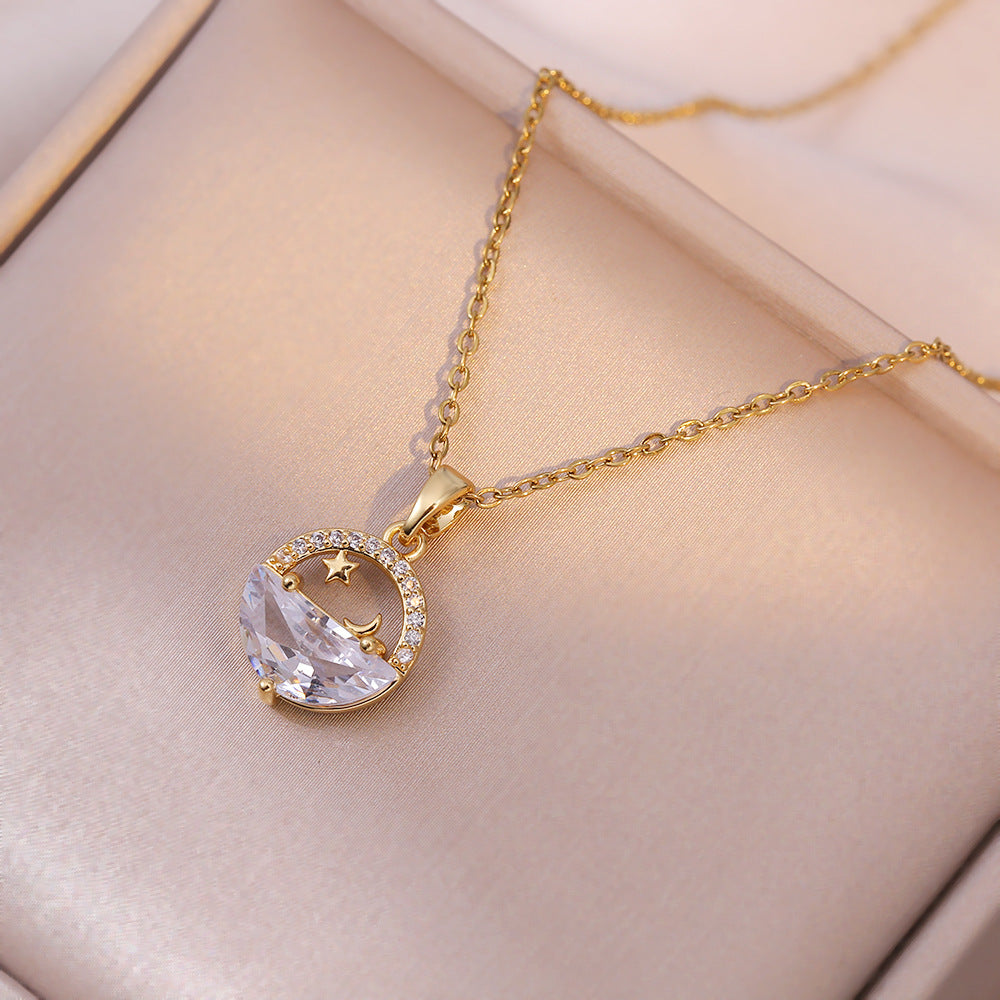 Interest Light Luxury Design Pendant Temperament Necklaces