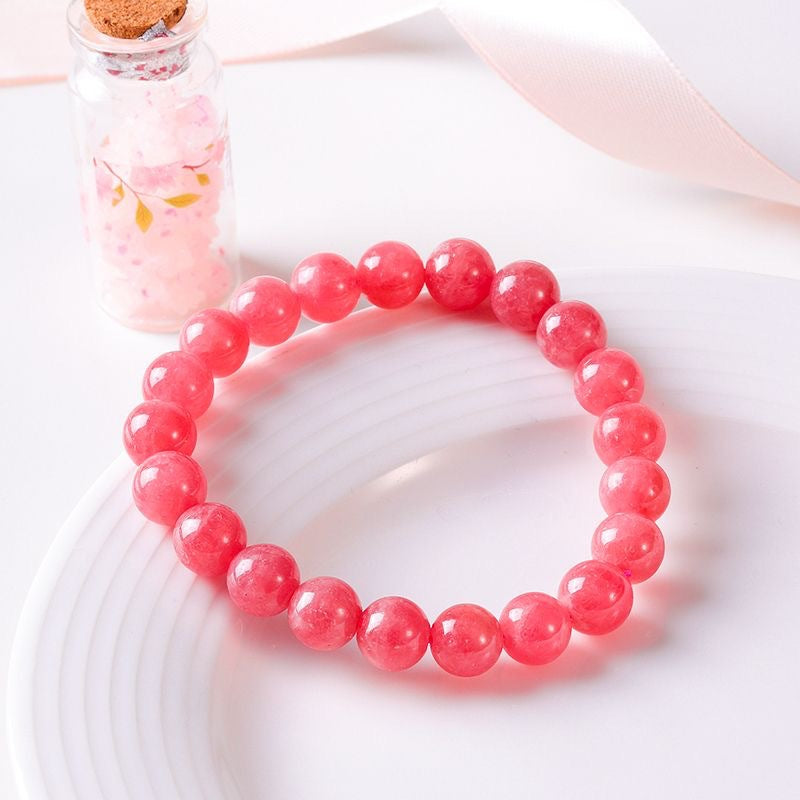 Rhodochrosite Recruitment Love Peach Blossom Marriage Argentina Bracelets