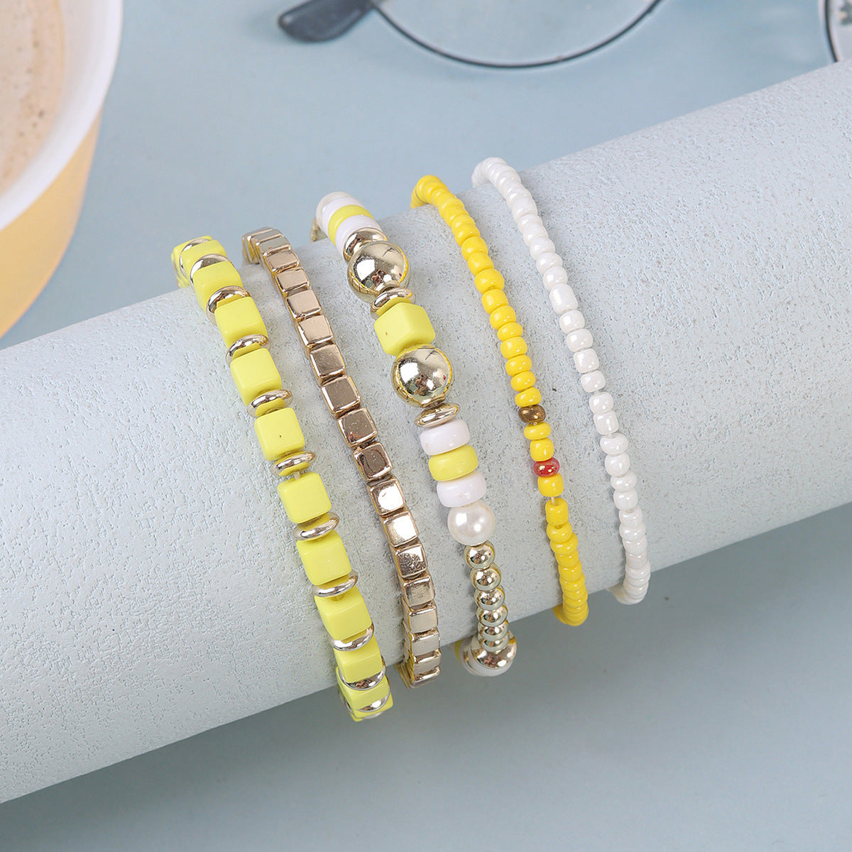 Chinese Style Beads Stringed Temperamental Minority Bracelet