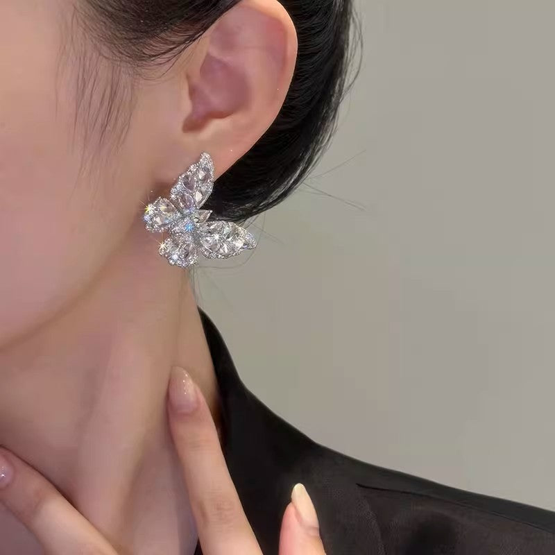 Women's Super Fairy Zircon Butterfly Trendy Korean Style Ear Clip