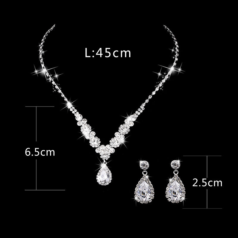 Brilliant Rhinestones Zircon Angels Cry Water Rings