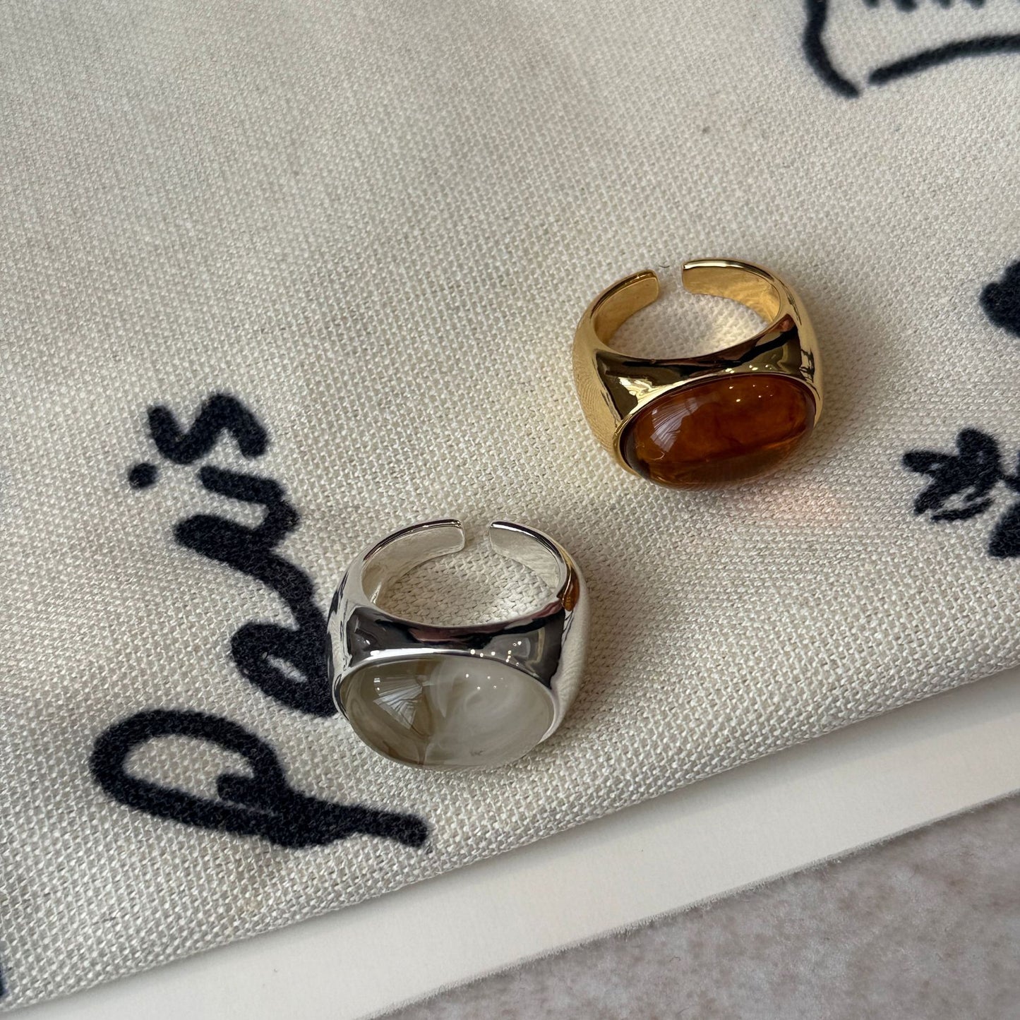 French Retro High-grade Open Female Design Fashion Personalized Index Finger Rings