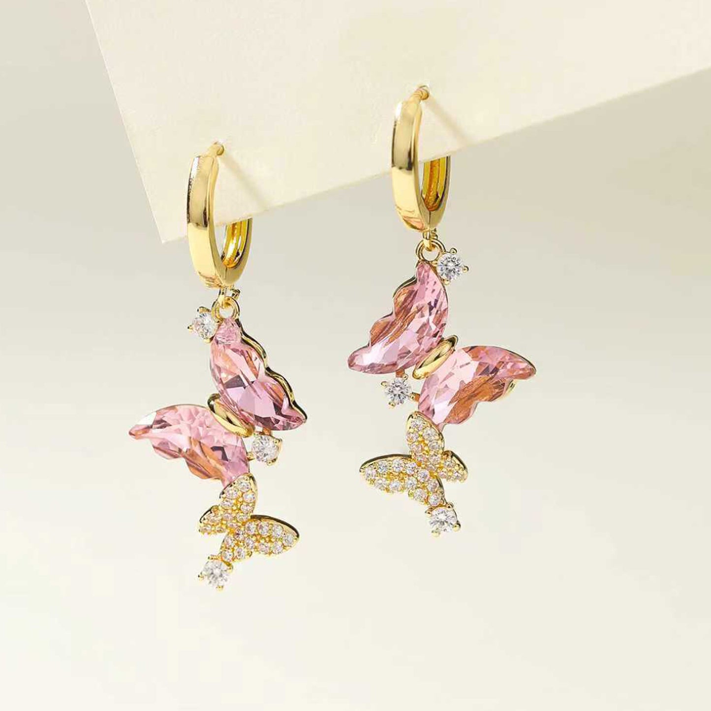 High-grade Double Butterfly Super Refined Grace Minority Earrings