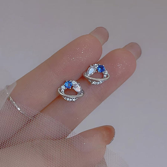 Women's Luxury Fantasy Zircon Universe Star River Earrings