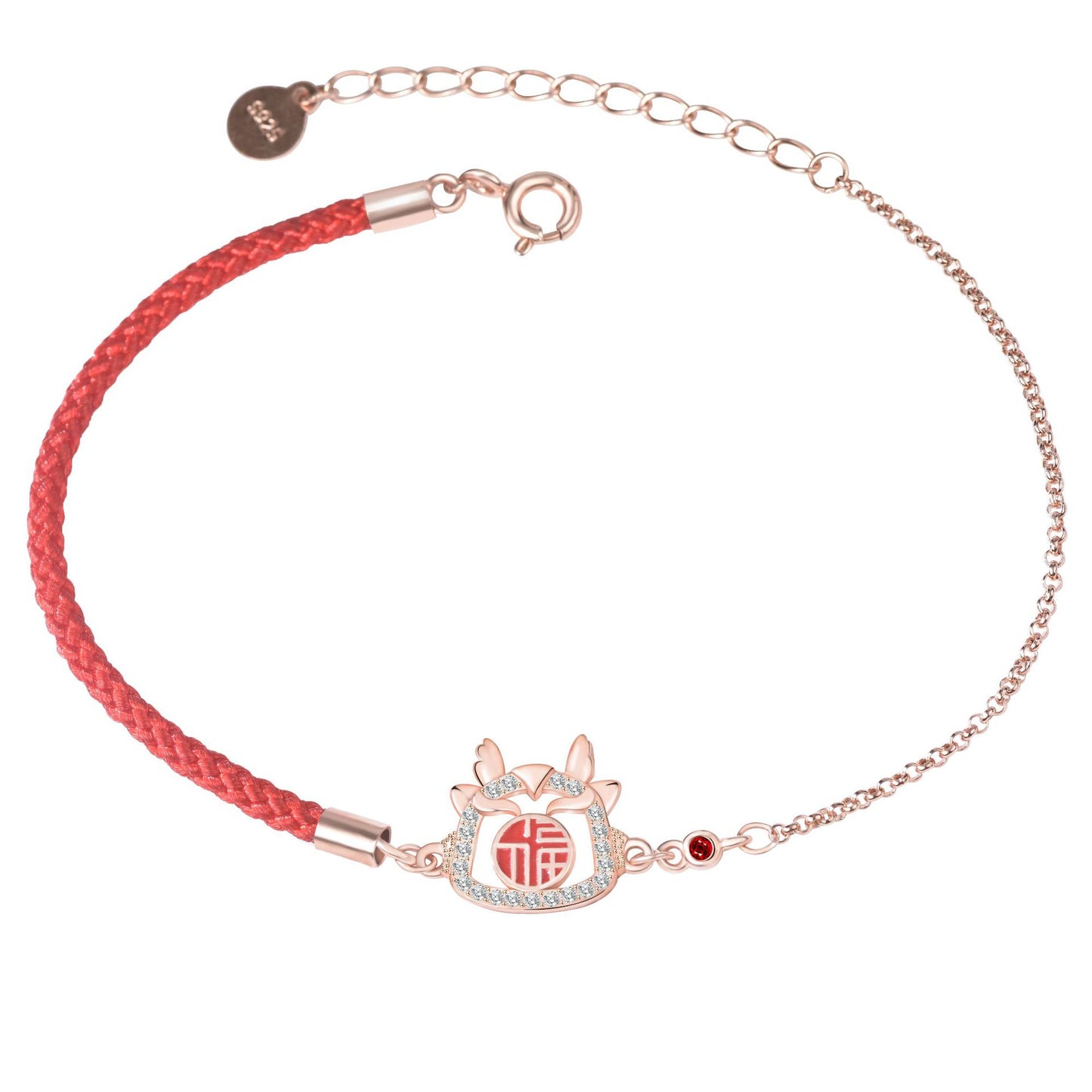 Bracelets en corde rouge créatifs porte-bonheur Dragon Life pour femmes