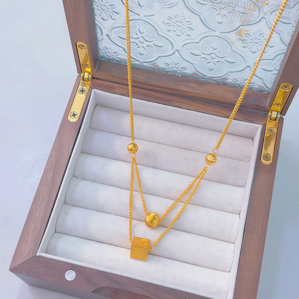 Ginkgo Leaf Variety Retro Affordable Luxury Fashion Design Necklace