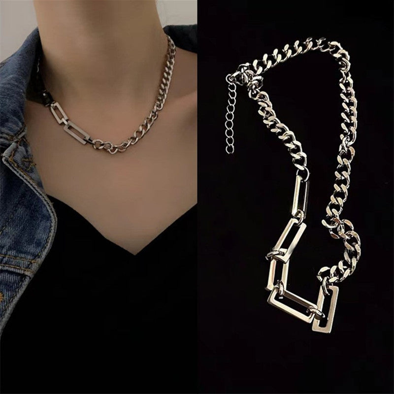 Women's & Men's Stitching Trendy Niche Hip Hop Summer Light Necklaces