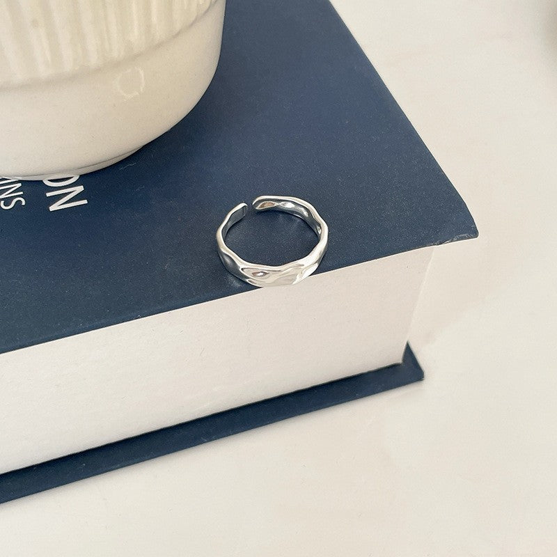 Sense Elastic String Small Pieces Of Sier Female Ring