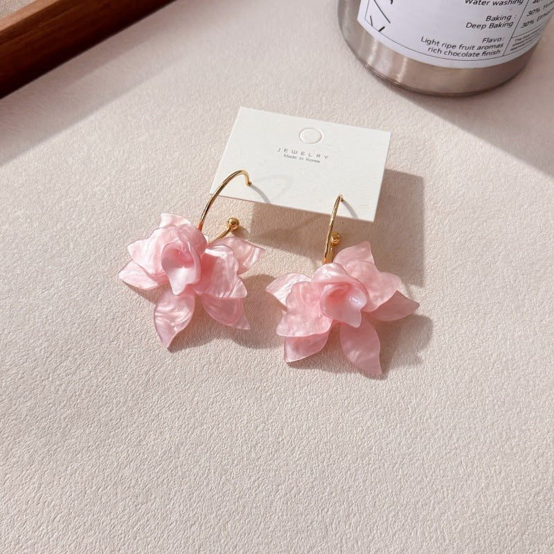 Orchid High-grade Style Gentle Temperamental Minority Rings