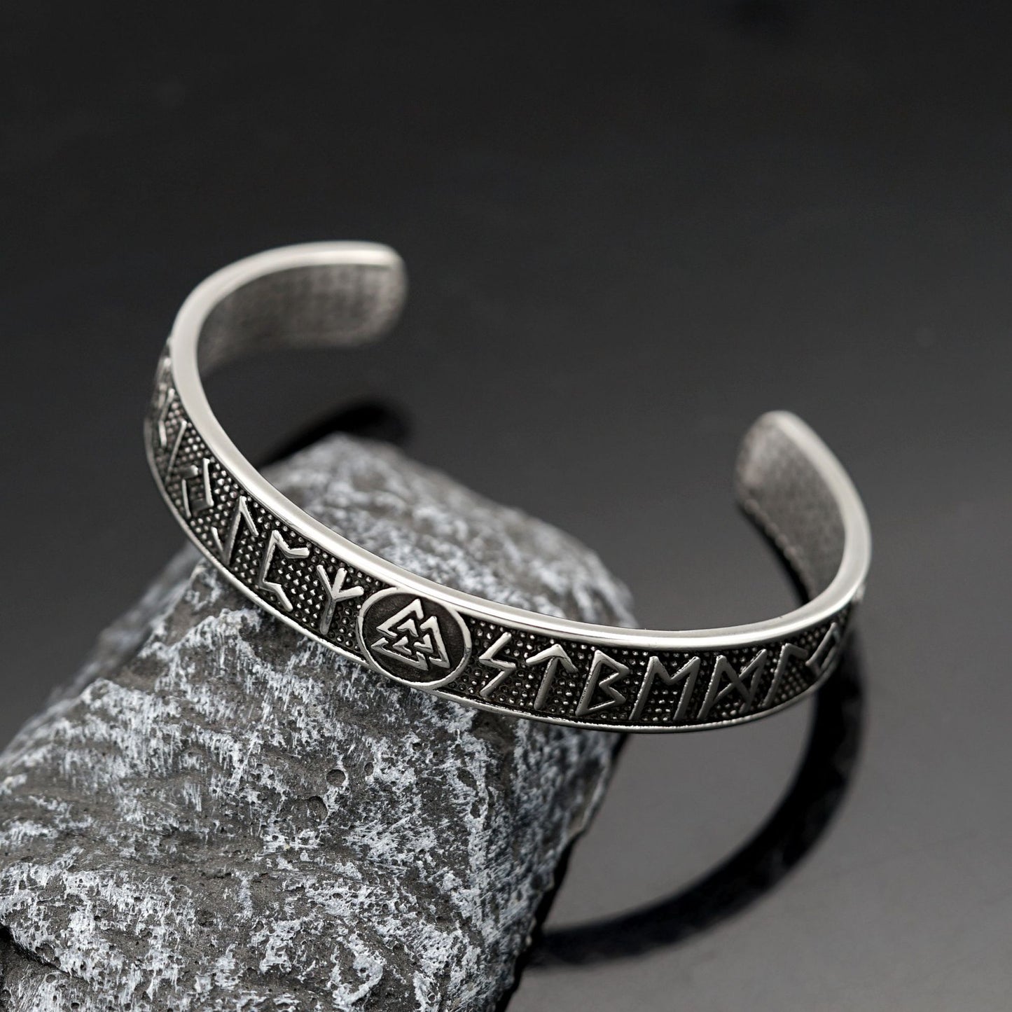 Viking Triangle Knot Titanium Steel Retro With Bracelet