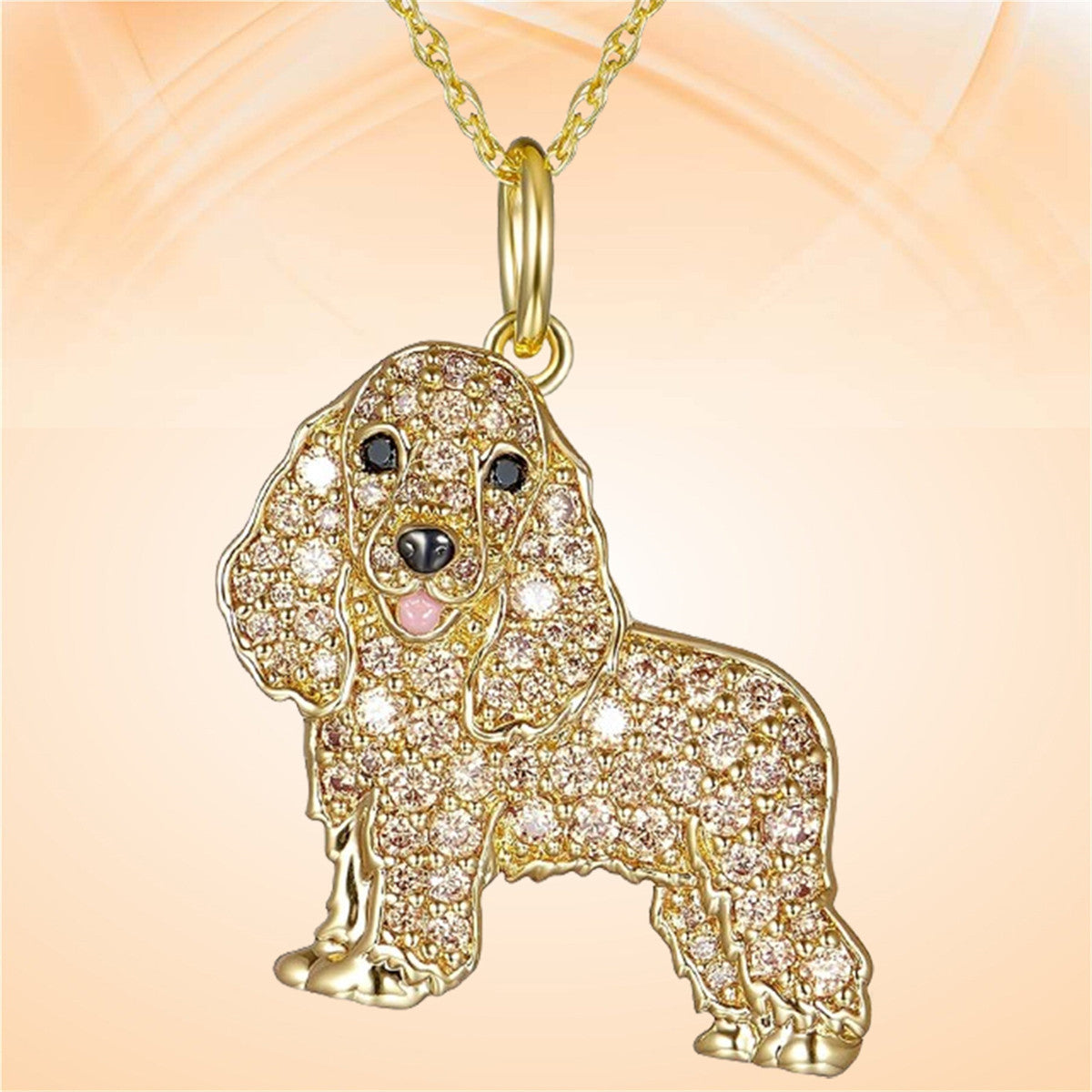 Dog Exquisite Environmentally Friendly Zinc Alloy Die Casting Cartoon Necklaces