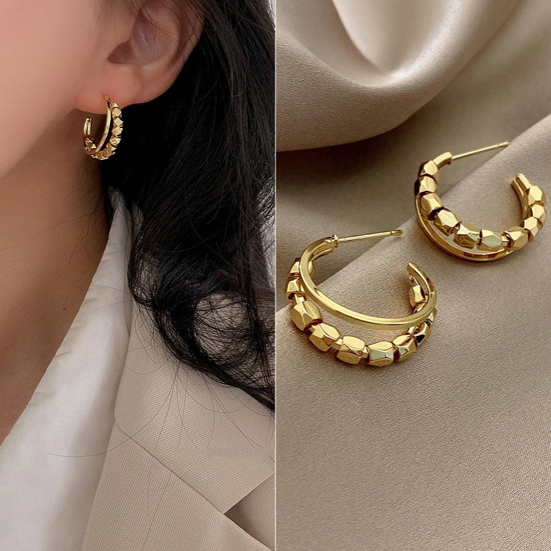 Women's Sterling Sier Needle Elegant Light Luxury Earrings