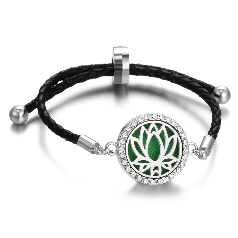 Leather Thread Perfume Diffuser Summer Braid Bracelet