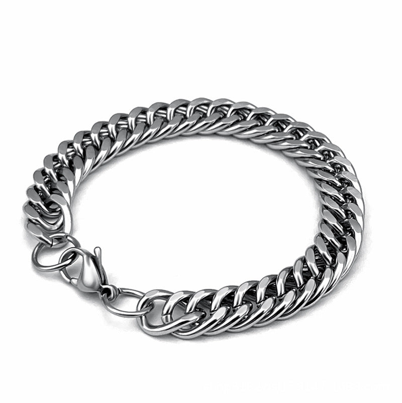 Men's Link Chain Domineering Titanium Thick Type Hip Bracelets