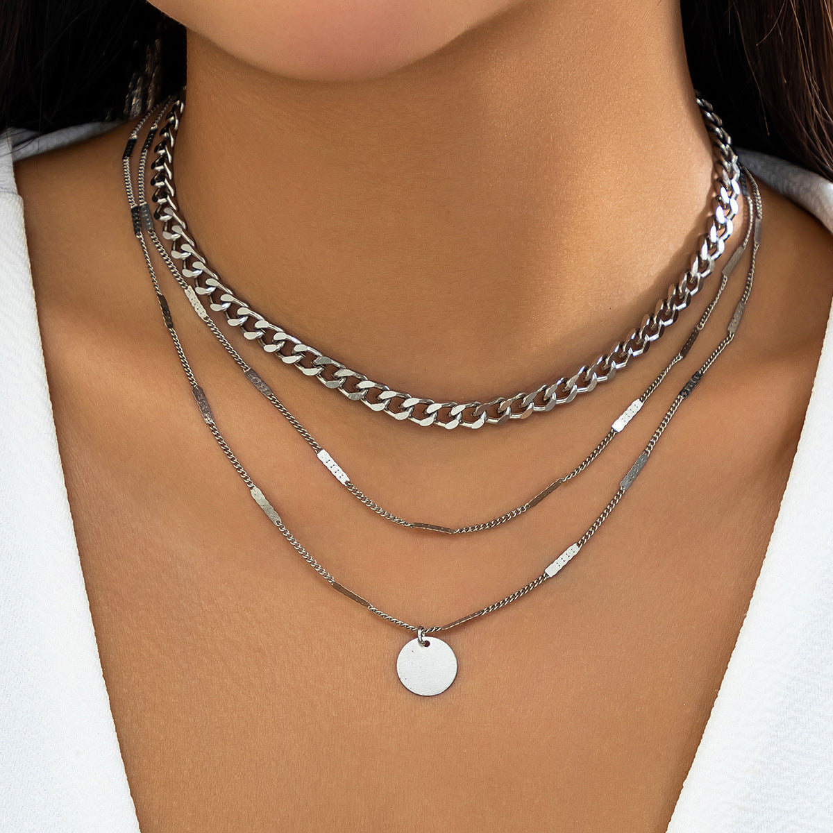 Chain Cold Style Simple Imitation Pearl Necklaces