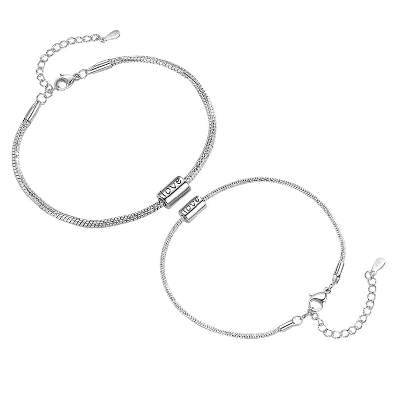 Bracelets simples à la mode pour femmes et hommes et Forever Couple et une paire