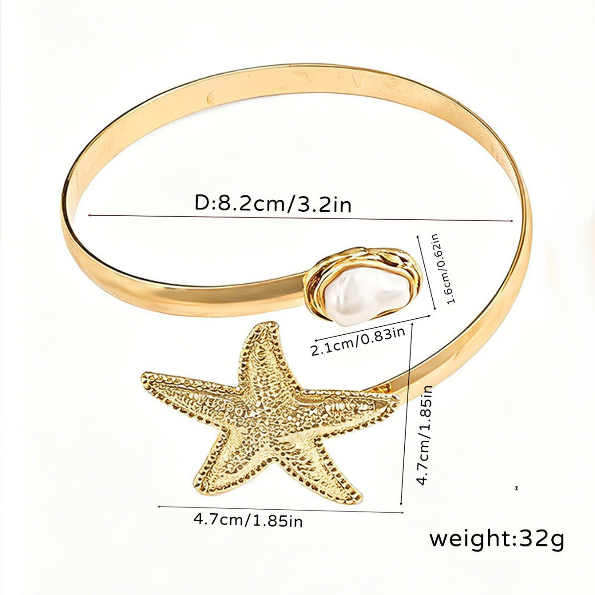 Open Armband Alloy Arm High Sense Affordable Luxury Style Bracelet
