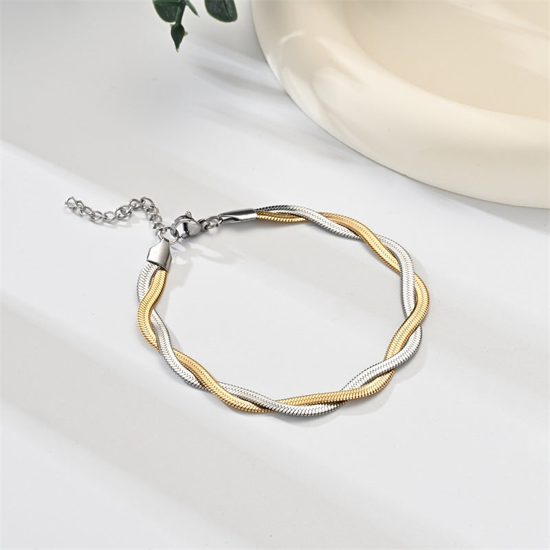 Women's & Men's Brazil South America Titanium Steel No Fading Bracelets