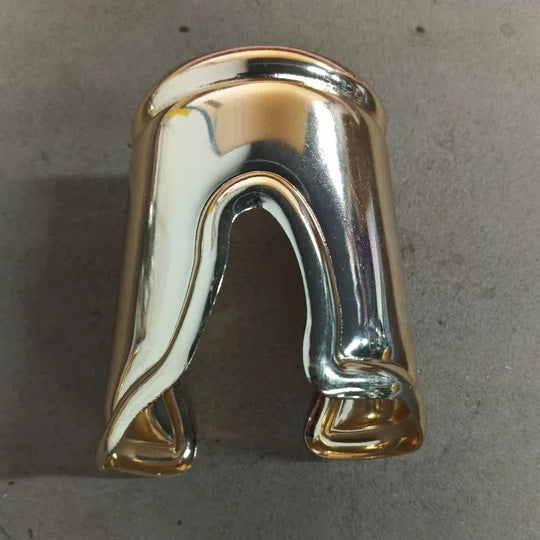 Niche Irregular Wave Cracking Wide Surface Light Luxury High-grade Bracelet