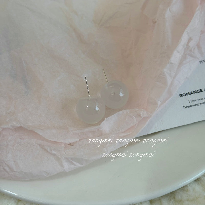 Small Size Round Beads Special Interest Simple Ear Clip