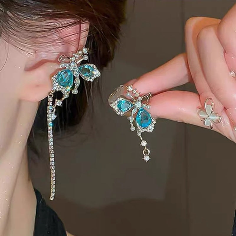 Asymmetric Ear Clip Light Luxury Cold Earrings