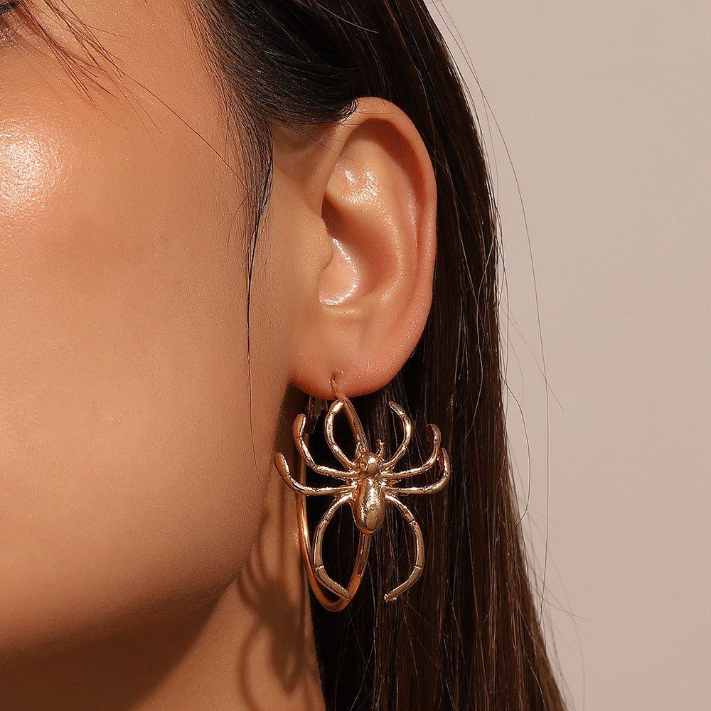 Big Spider Ear Retro Fashion Dark Earrings