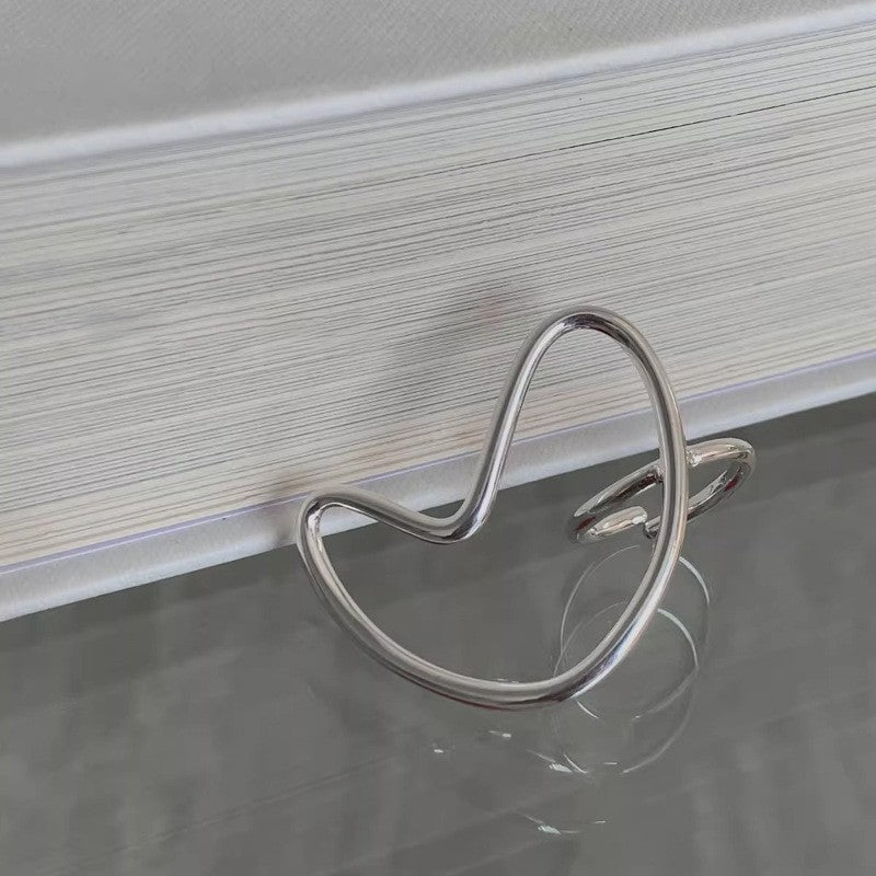 Sense Elastic String Small Pieces Of Sier Female Ring