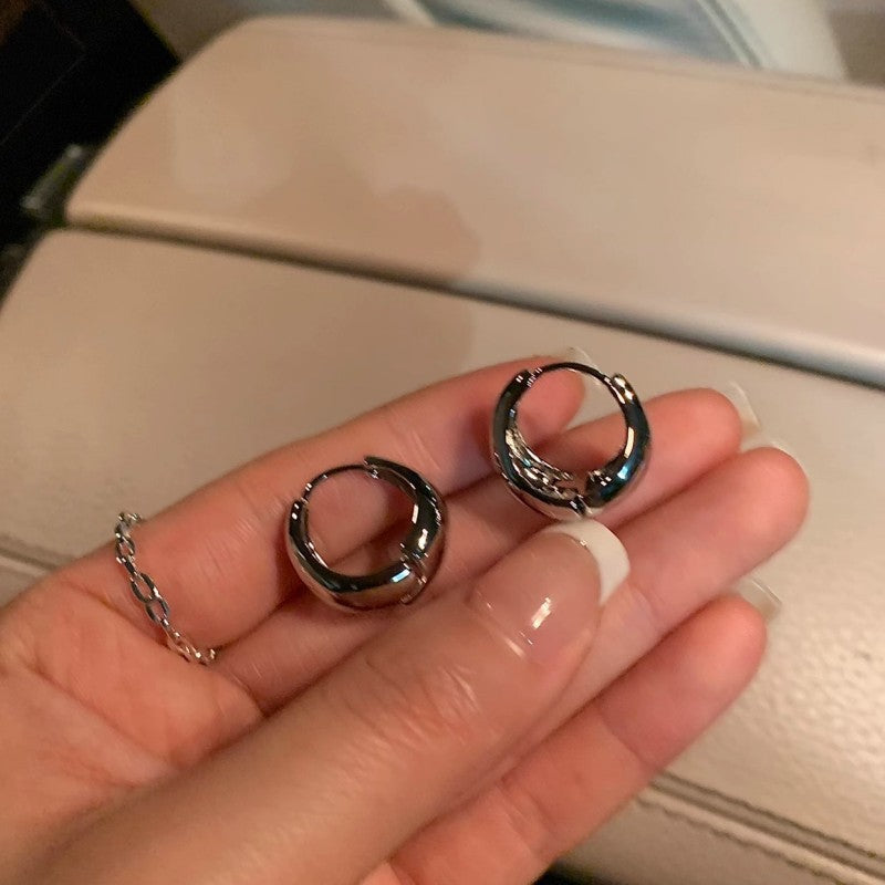 Niche Design Advanced Cold Wind Trendy Circle Ear Buckle