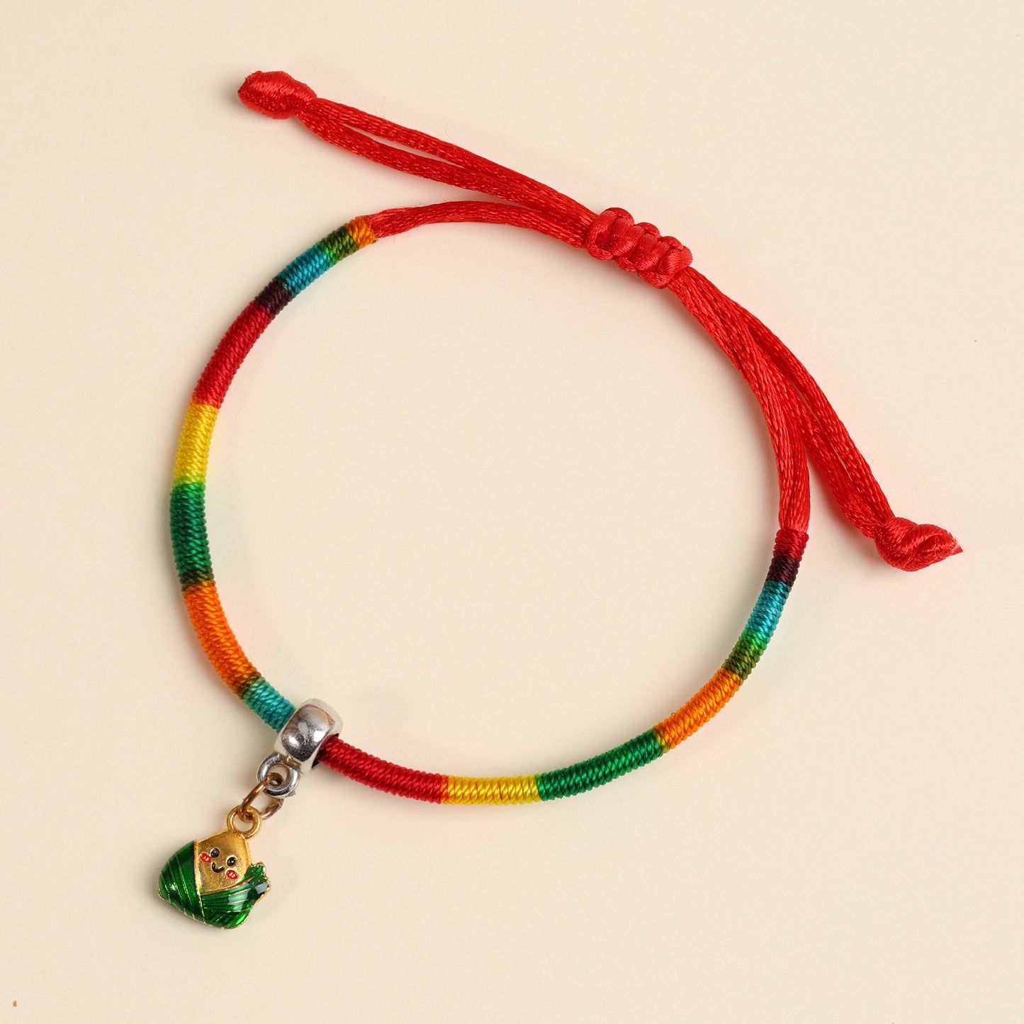Children's Colorful Braided Rope Alloy Small Dragon Boat Festival Hand-woven Bracelets